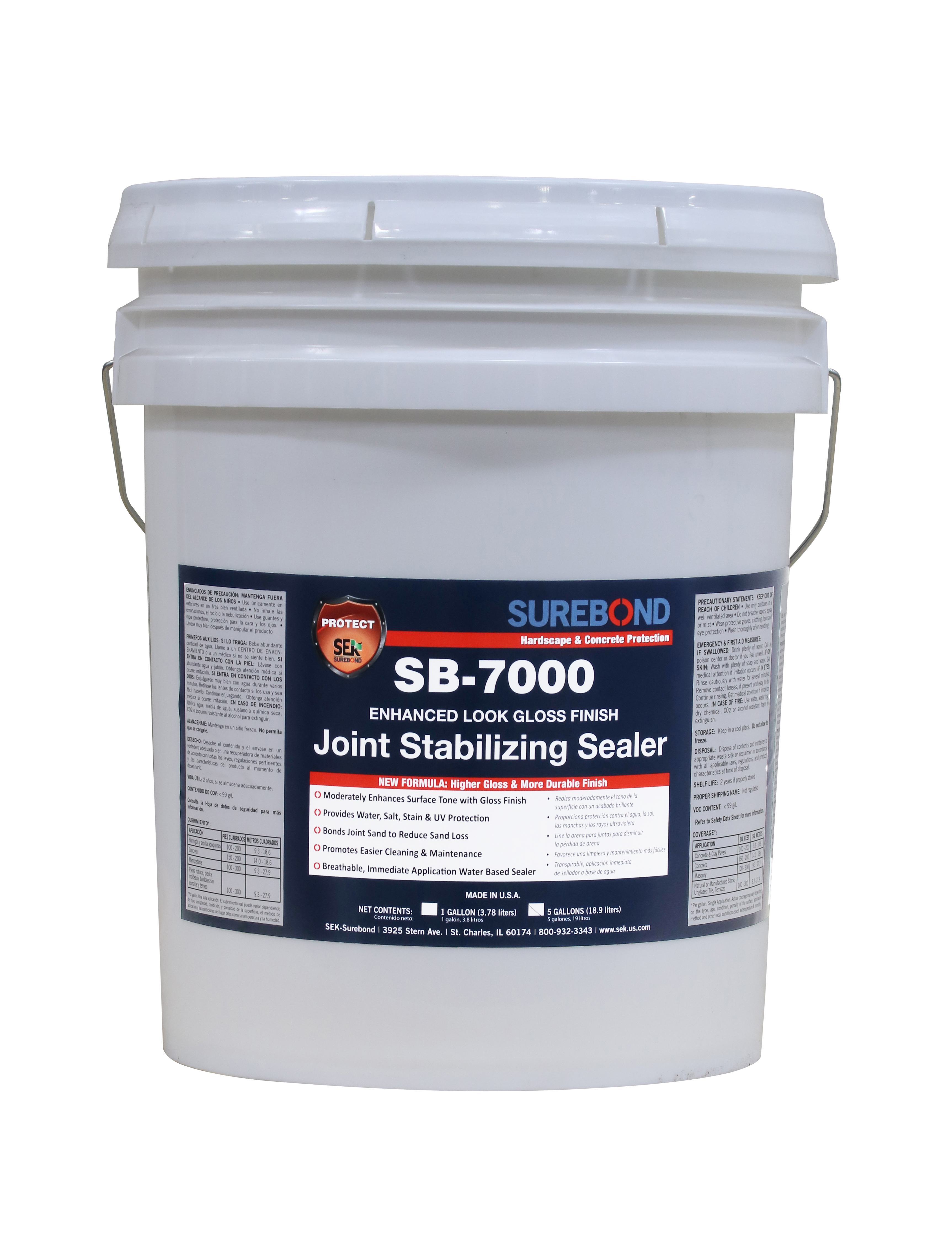 SB 7000 Gloss Joint Stabilizing Sealer 5 Gallon Brick Paver Sealers