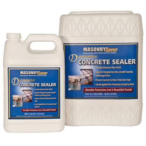 MasonrySaver Decorative Concrete Sealer 5 Gallon Brick Paver Sealers